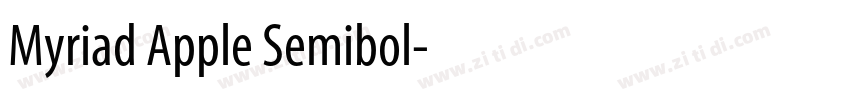 Myriad Apple Semibol字体转换